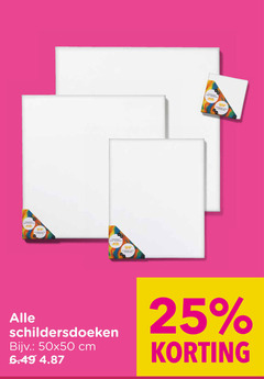  25 schildersdoeken cm 