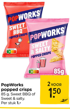  2 150 sweet bbq flavour crisps nutri score salty stuk 