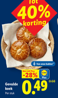  gevulde koeken 40 koek stuk bakker 