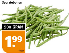  sperziebonen 500 kilo 