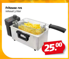  friteuse 3 rvs inhoud liter 