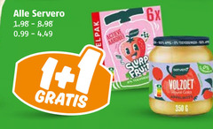  servero appelmoes 1 6 350 actieve aardbei 6x volzoet royal gala 