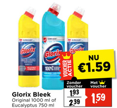 100 750 1000 glorix gloria glory bleek original ml eucalyptus voucher 