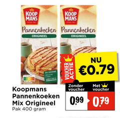  400 mans pannenkoeken origineel koopmans mix pak voucher 