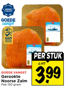  gerookte zalmfilet 150 visboer vangst noorse zalm pak dozen stuk 3.99 