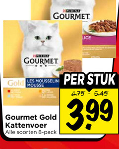  gourmet kattenvoer 8 xpurina purina gold les mousse soorten pack lice stuk 3.99 