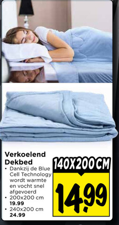  verkoelend dekbed blue cell technology warmte vocht afgevoerd cm 140x200cm 