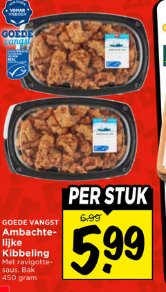  kibbeling 450 visboer vangst gecertificeerd duurzame visserij www.msc.org nl ambachtelijk saus bak stuk 5.99 