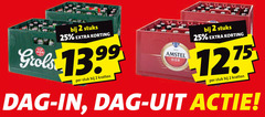  grolsch amstel krat bier 2 25 stuks stuk kratten dag 