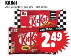  kitkat chocoladerepen 160 zak 6x 17x nestle win mini 