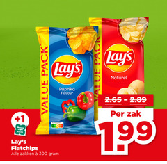  lays chips 300 1 messen zegel flatchips pack paprika flavour nutri score zakken naturel zak 
