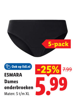  5 lidl.nl esmara dames onderbroeken maten xl pack 5.99 
