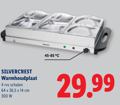  rechaud 4 14 64 300 silvercrest warmhoudplaat rvs schalen 36 5 cm 