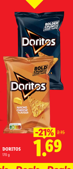  doritos chips crunch iconic taste bold nutri score nacho cheese flavour 