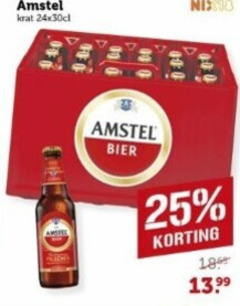  amstel krat bier 18 25 24x30cl 