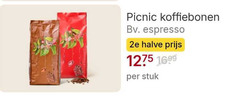 picnic koffiebonen espresso 2e halve stuk 