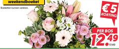  5 weekendboeket boeketten varieeren bos 