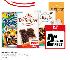  2 1860 tijger funnies venz ruijter tijgervlokken melk vanille people nature chocoladehagel puur 390g hagelslag dozen cacao halve 
