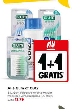  cb12 g.u.m. mondwater interdentale ragers 1 2 30 100 sunstar ultra soft pick pro rubber picks original recycled packaging germany fight ond flavour new gum regular medium stuks 