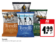  tyrells chips 19 99 150 tyrrells cooked crisps roast chicken caramelised onion seasoning simply sea salted salt cider vine zakken zak 
