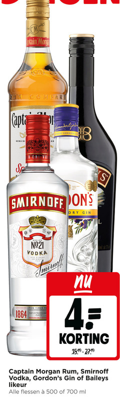 4 17 500 700 1864 2020 cm morgan rum gordon b company gold smirnoff dry gin l recipe people vodka pierre times fi for purity ark captain baileys likeur flessen ml 