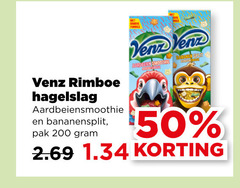  50 200 venz rimboe hagelslag bananensplit pak smoothie bananen split 