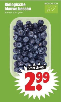 blauwe bessen 200 biologische schaal biologisch 