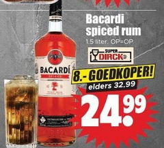  establecido bacardi spiced rum liter super goedkoper elders 