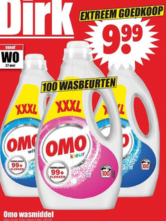  omo wasmiddel 5 27 100 verwijdert 99 vlekken wit extreem wasbeurten kleur flacon liter 