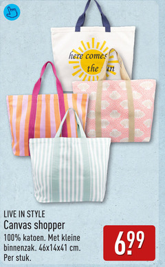 klik op dit plaatje voor een vergroting en voor vergelijkbare aanbiedingen gerelateerd aan
100 comes live style canvas shopper katoen kleine binnenzak cm stuk 100 comes live style canvas shopper katoen kleine binnenzak cm stuk