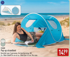  strandtent 2 60 love comes crane pop up personen uv bescherming ca. cm stuk 
