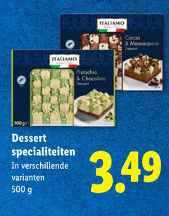  500 cocoa mascarpone pistachio chocolate dessert specialiteiten 