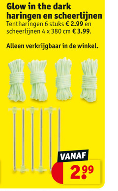  4 6 glow dark haringen scheerlijnen tentharingen stuks cm 3.99 2 99 