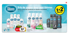  odorex deodorant 1 2 3 34 35 200 expert fris zomer douche assortiment dry shower foams east sweet rose lovely almond fresh eucalyptus soft men showerfoam ml kruidvat 
