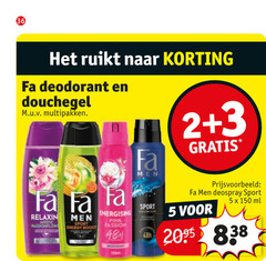  fa deodorant douchegel 2 3 5 36 150 ruikt multipakken mystic men sport energy boost energising deospray pink passion ml 