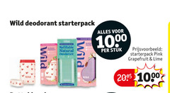  deodorant 1000 wild starterpack natural stuk pink grapefruit lime 