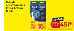  16 oral b opzetborstels cross action pak pro mega pack 