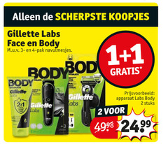 klik op dit plaatje voor een vergroting en voor vergelijkbare aanbiedingen gerelateerd aan
1 2 4 13 4998 gillette labs face body pak navulmesjes 3 apparaat stuks 1 2 4 13 4998 gillette labs face body pak navulmesjes 3 apparaat stuks