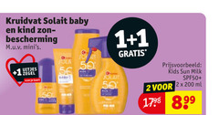 1 2 5 50 200 kruidvat solait baby kind bescherming uitjes zegel scan kaart kids sun milk spf50 ml 