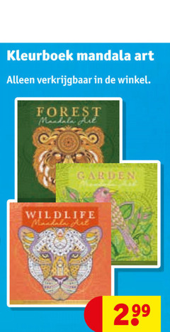  kleurboek mandala art forest garden wildlife 
