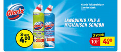  3 400 750 glorix lime ocean bleek sans verwijdert toiletreiniger ml langdurig fris hygienisch schoon 