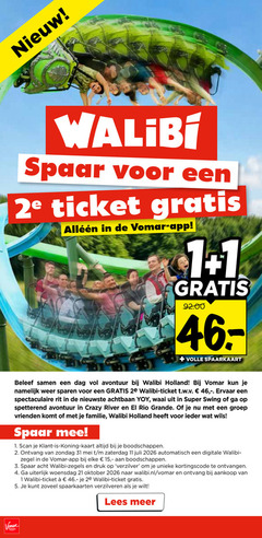 klik op dit plaatje voor een vergroting en voor vergelijkbare aanbiedingen gerelateerd aan
1 11 15 31 46 walibi spaar 2e ticket volle spaarkaart beleef dag avontuur holland namelijk weer sparen t.w.v. spectaculaire rit achtbaan waai super swing spetterend crazy river grande groep vrienden familie scan koning kaart 2. zaterdag automatisch digitale zegel 3. zegels druk verzilver kortingscode ontvangen uiterlijk woensdag oktober 5. verzilveren lees 1 11 15 31 46 walibi spaar 2e ticket volle spaarkaart beleef dag avontuur holland namelijk weer sparen t.w.v. spectaculaire rit achtbaan waai super swing spetterend crazy river grande groep vrienden familie scan koning kaart 2. zaterdag automatisch digitale zegel 3. zegels druk verzilver kortingscode ontvangen uiterlijk woensdag oktober 5. verzilveren lees