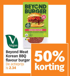  50 beyond burger sweet meat korean bbq flavour actieprijs 