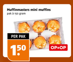  150 mini muffins pak 