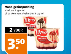  2 350 450 mona gezinspudding bekers ml pakken bekertjes dame blanche griesmeel 
