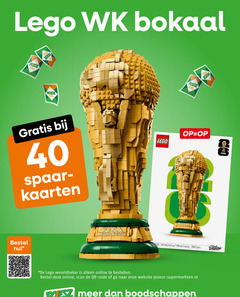  spaarakties 30 40 lego bokaal zegel kaarten fifa world cup official trophy editions online bestellen scan code 