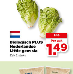  2 biologisch nederlandse little sla zak stuks 