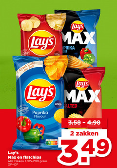  2 quality paprika your taste less salt grown potatoes grow flavour flatchips zakken 185-200 nutri score 