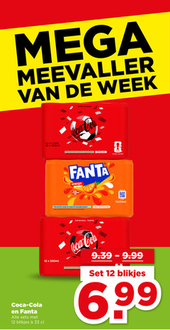  fanta coca-cola frisdrank cola 4 12 33 96 mega meevaller week calories 330ml zero sugar coca this wrap from recycled plastic and recycle orange less vruchten sap fifa official partner help original taste scannen blikjes plastica 6 99 