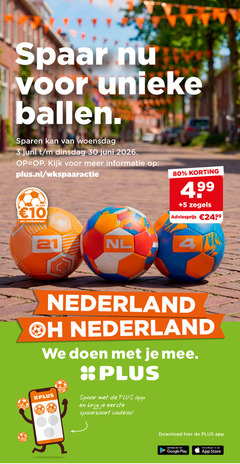  spaarakties 3 4 10 30 80 spaar ballen sparen woensdag juni plus.nl 99 5 zegels nl nederland doen spaarkaart cadeau download google play store 